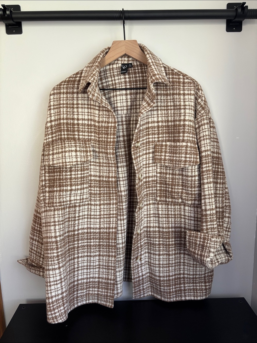 Windsor Brown and Cream Plaid Shacket